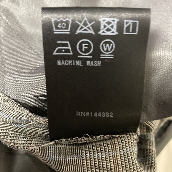 Adeam Glen Plaid Cigarette Pants Size 4 Grey Wool Blend - Picture 11 of 13